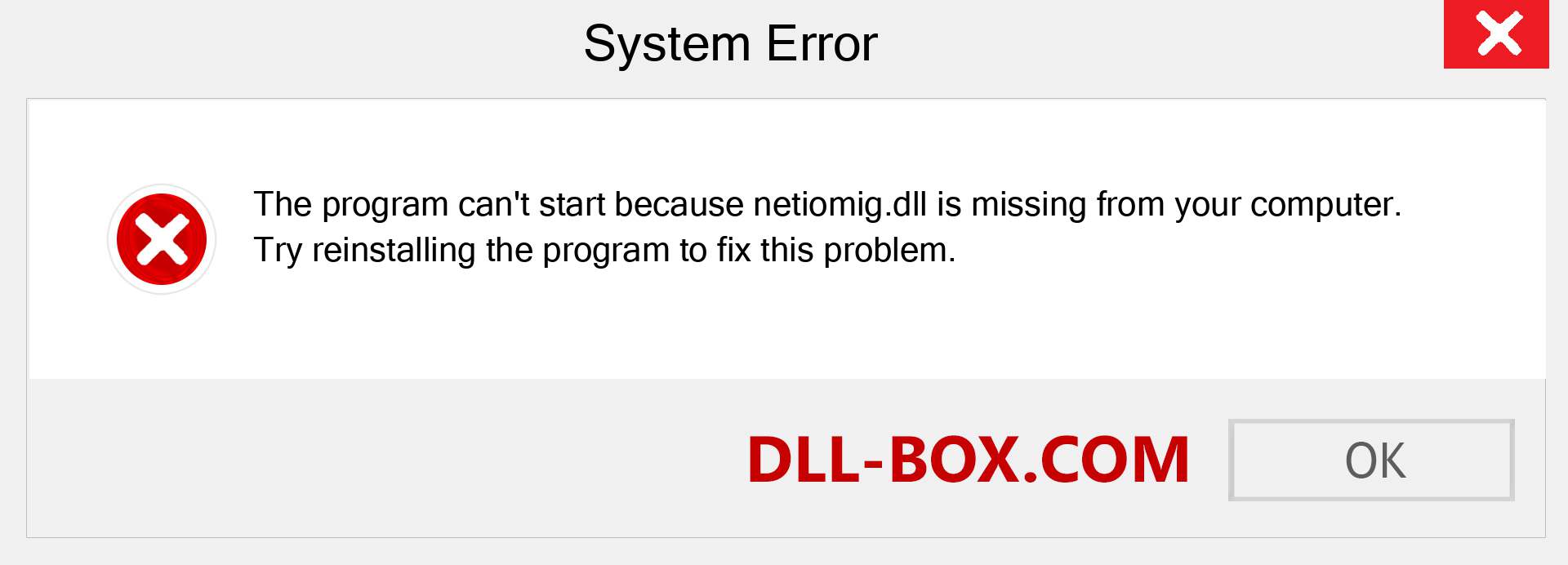  netiomig.dll file is missing?. Download for Windows 7, 8, 10 - Fix  netiomig dll Missing Error on Windows, photos, images